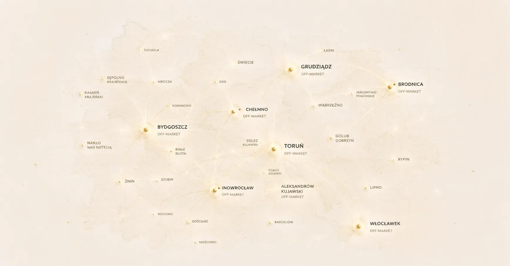 Mapa inwestycji w nieruchomości — województwo kujawsko-pomorskie